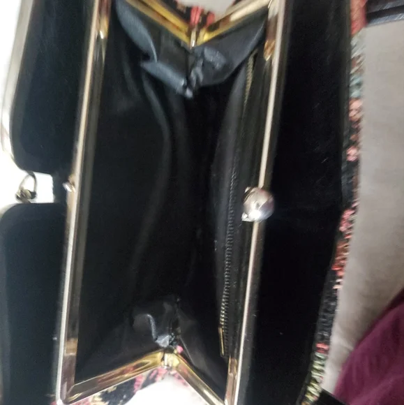 Stunning 1940's 50's needlepoint wool vintage purse bag floral handmade fall - Picture 6 of 16